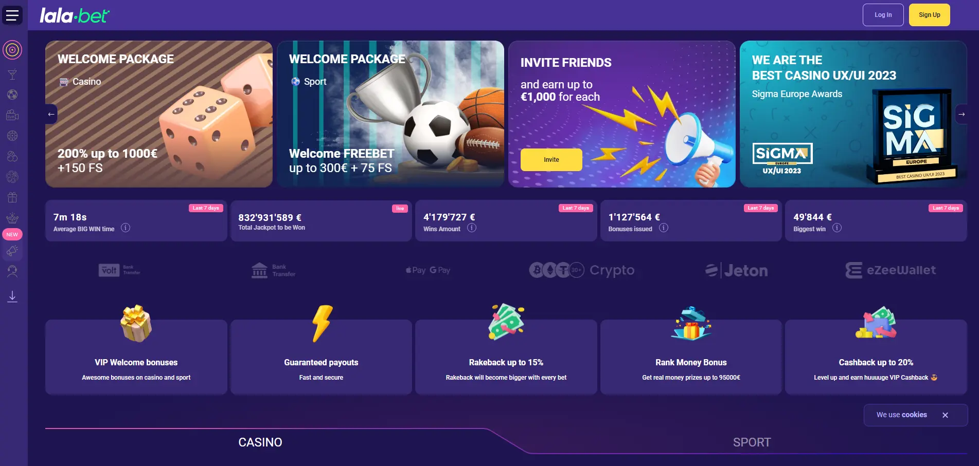Welkom bij Lalabet Casino Nederland image 1